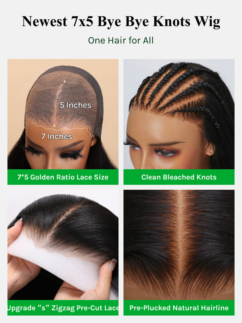 Klaiyi Yaki Straight Silk Press Bob Wig With Side Bangs 7x5 Pre-Bleached Natural Looking Glueless Wig Human Hair