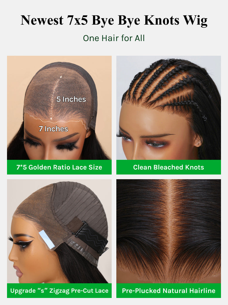 Klaiyi Hair 13x4 Balayage Highlight Wig with Bangs Pre-everything Body Wave Lace Front Human Hair Wigs with Invisi Drawstring Flash Sale