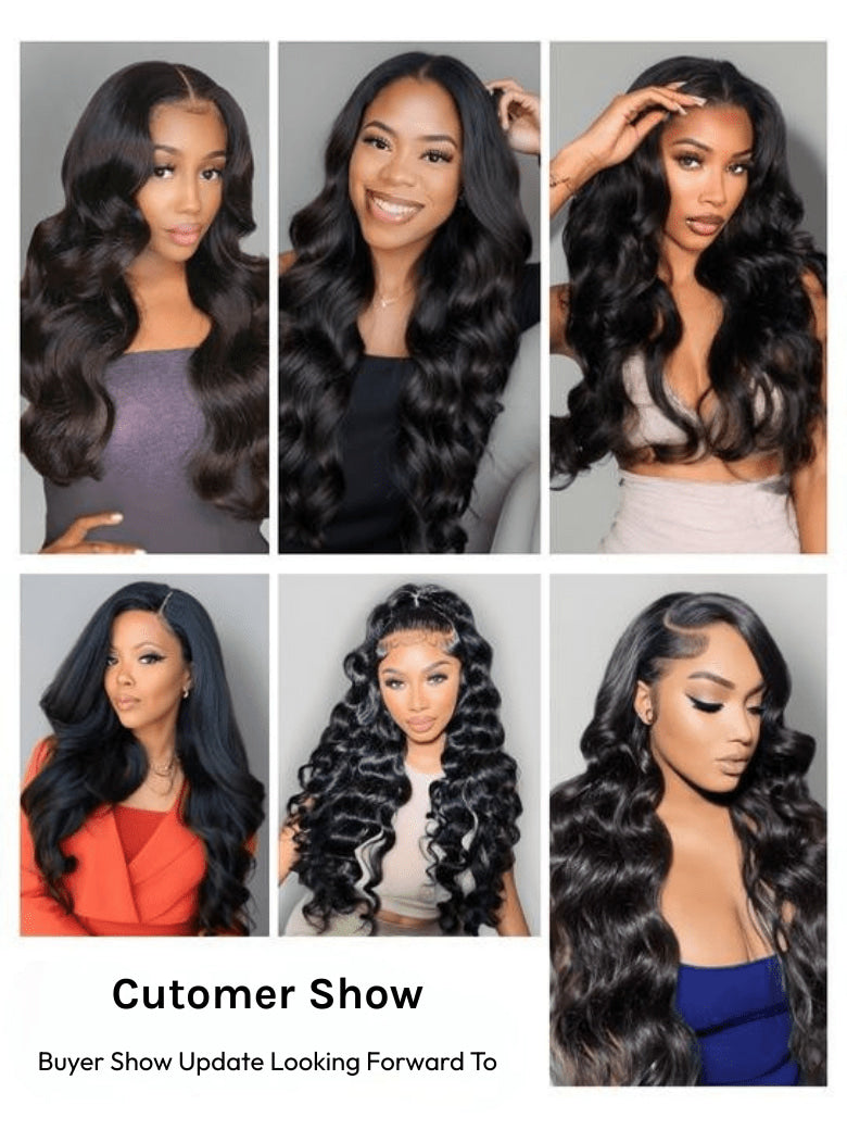 Klaiyi Hair 3 Bundles Body Wave Virgin Hair 100% Unprocessed Human Hair Extension Deals