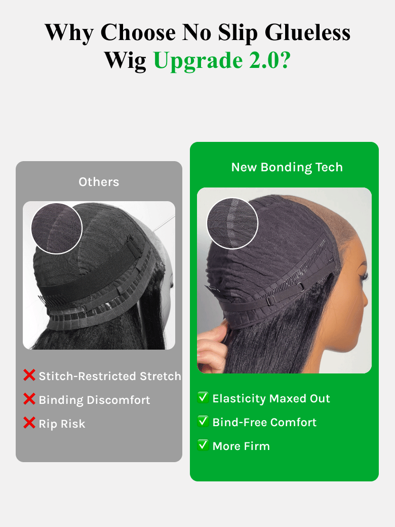 Klaiyi Yaki Straight Put On and Go Glueless Lace Wigs 7x5 Bye Bye Knots Human Hair Lace Wig